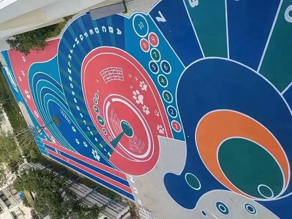 彩色沥青路面在停车场、运动球场的应用案例分享 彩色沥青运动场.jpg